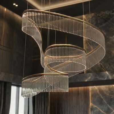 Drift glass chandlier